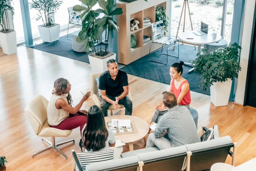 Collaboration d'une équipe de professionnels